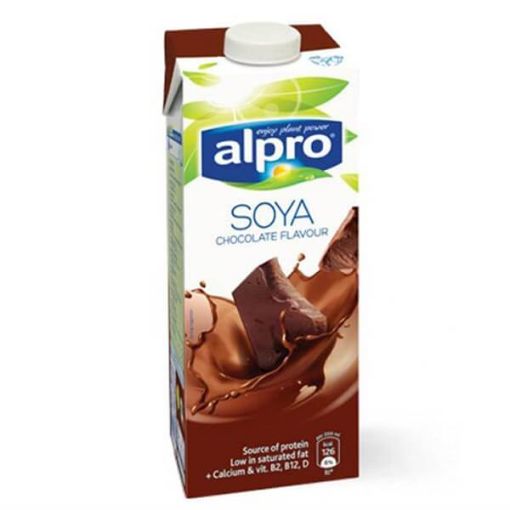 Alpro Çikolatalı Soya Sütü 1lt resmi
